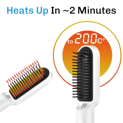 HotBrush™ - Vezetéknélküli Hajkiegyenesítő Kefe