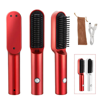 HotBrush™ - Vezetéknélküli Hajkiegyenesítő Kefe